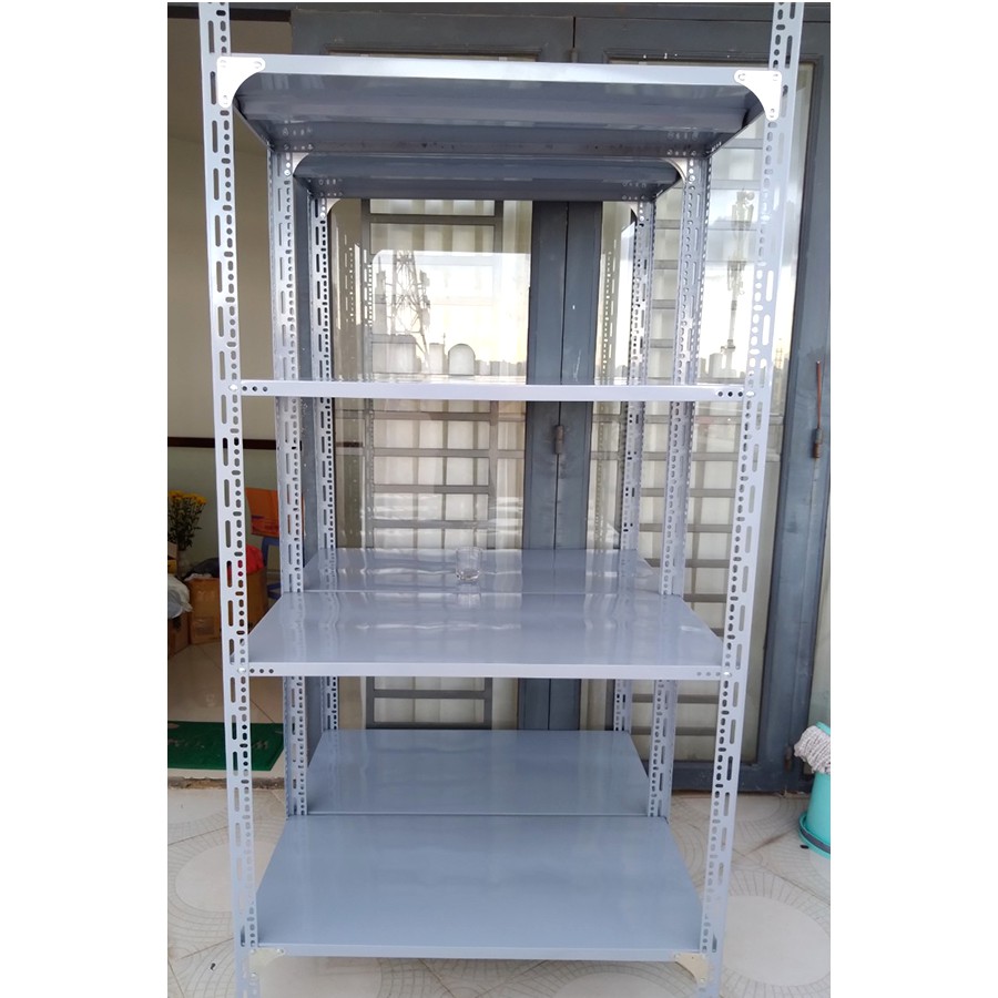 Kệ sắt v lỗ để hàng đa năng 4 tầng mâm, Dài 1m x Rộng 50cm x Cao 2m