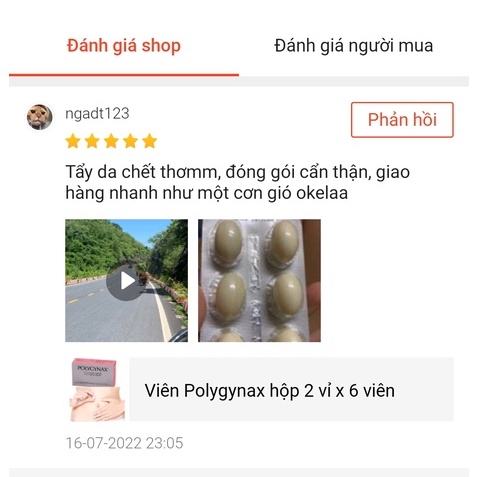 Viên Polygyna Pháp - hộp 2 vỉ x 6 viên