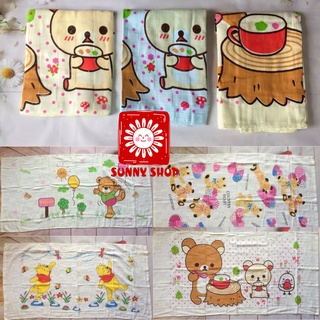 Combo 2 Khăn tắm xô cotton 2 lớp đa năng dùng tắm hoặc quấn bé sơ sinh