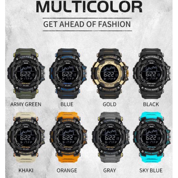 Đồng Hồ Điện Tử Thể Thao Nam Chính Hãng SMAEL JAPAN 1802 - Phong Cách Quân Đội | BigBuy360 - bigbuy360.vn