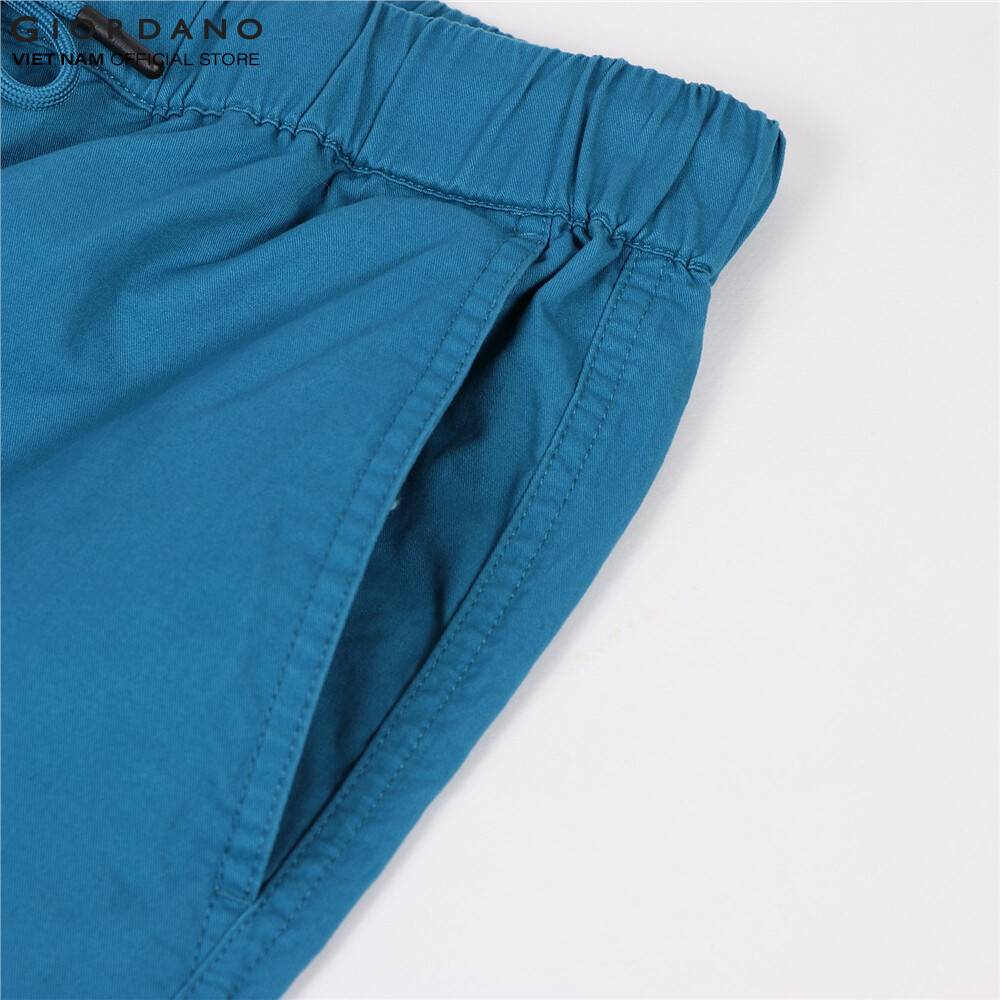 Quần Shorts Lưng Thun Kaki Nam Giordano 01101205