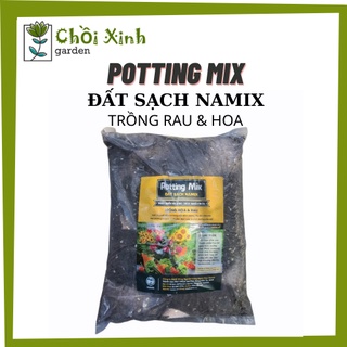 Đất sạch Namix trồng rau và hoa potting mix ( túi 5dm3 )