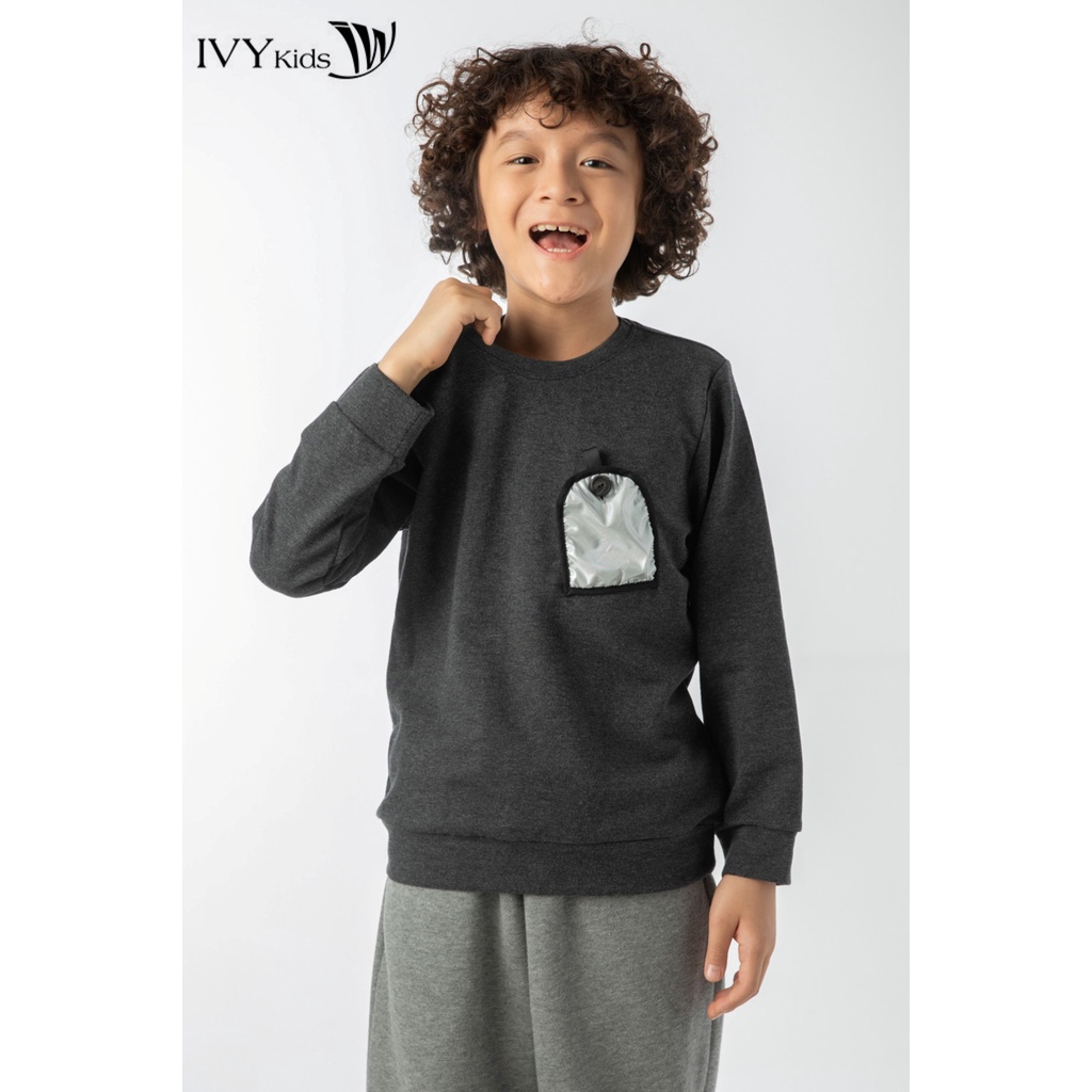 Áo thun dài tay bé trai IVY moda MS 58K1379