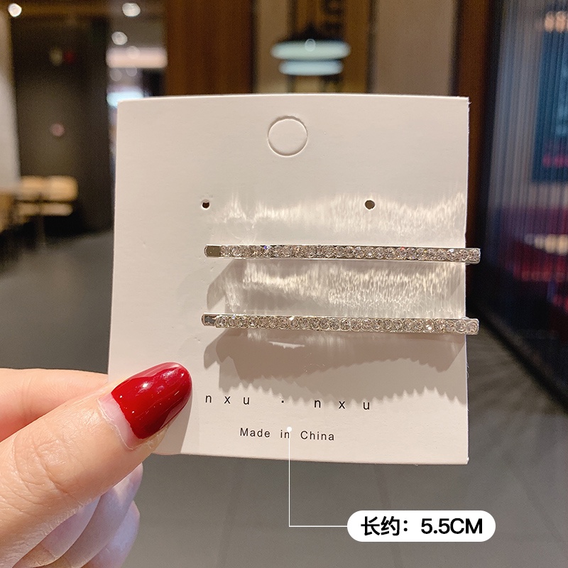 Kẹp tóc đính đá thời trang Hàn Quốc dành cho nữ 2021 mới