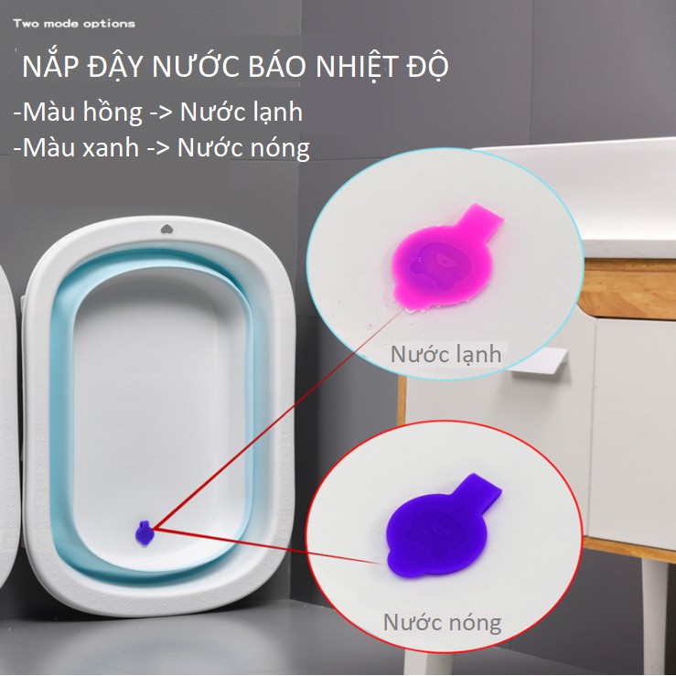 Bồn tắm HANBEI có cảm biến nhiệt độ nước an toàn cho bé