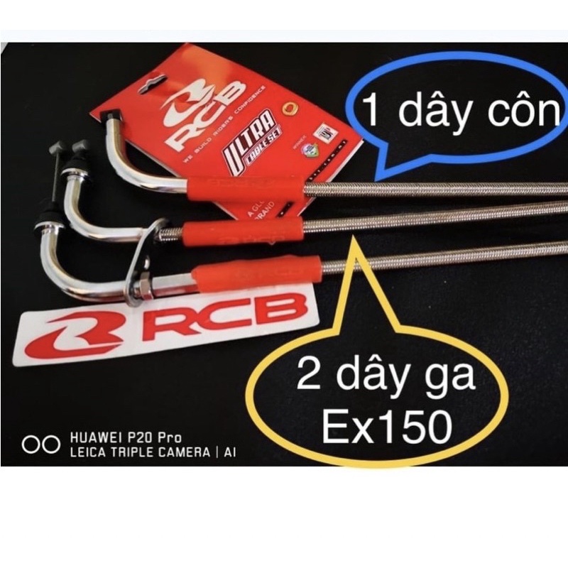 Combo 3 Dây Ga Dây Col RCB Chính hãng Y15zr Exciter 150
