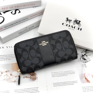 VÍ COACH NỮ LOGO PHỐI MÀU