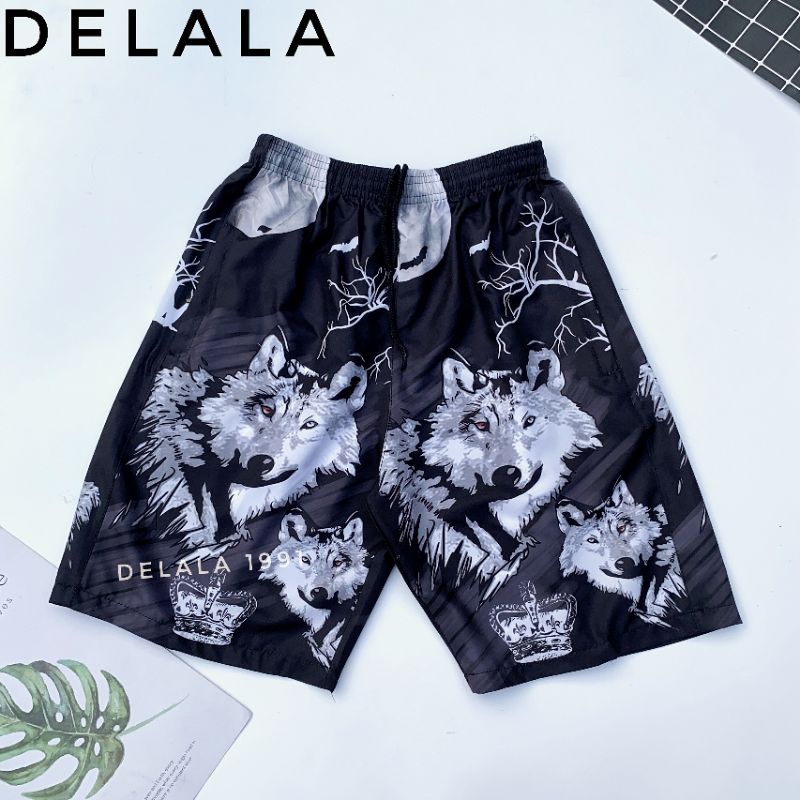 Quần short nam, quần đùi nam thể thao vải gió cạp chun thoáng mát, thấm mồ hôi,có túi khóa - Hàng hiệu Delala1991