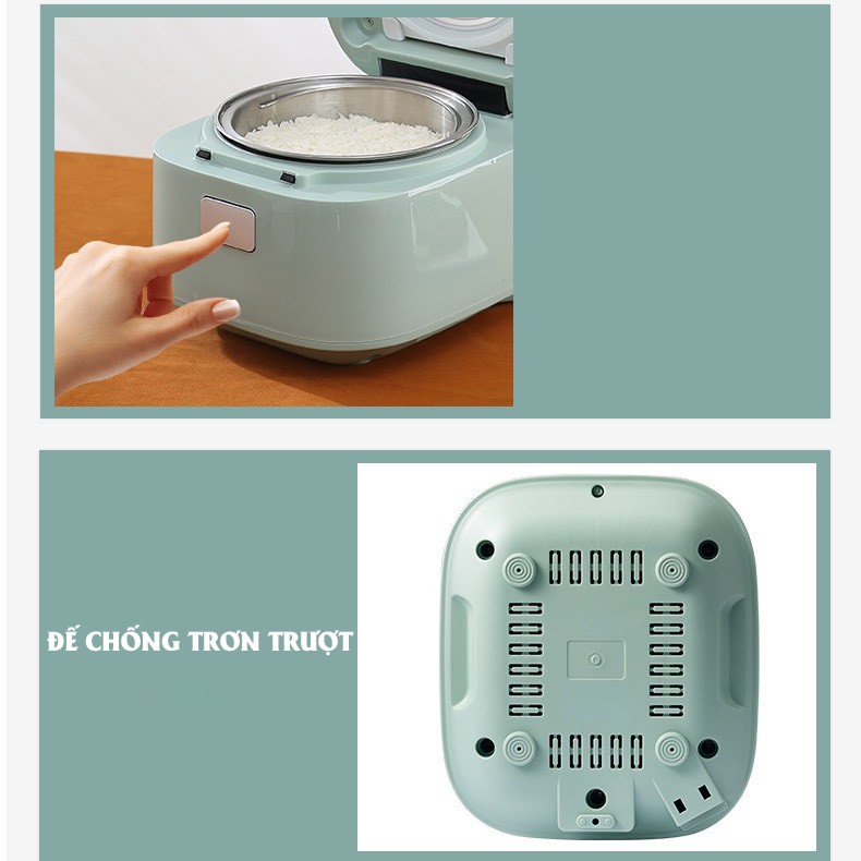[HÀNG NỘI ĐỊA] Nồi cơm điện cảm ứng thông minh, nồi cơm điện mini đa năng 2,6L cao cấp - Dùng cho 2-5 người ăn ! | BigBuy360 - bigbuy360.vn