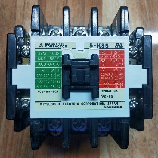 Khởi động từ Mitsubishi 35A hàng nhập khẩu đẹp như mới 99%