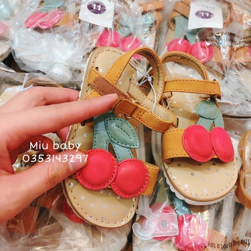 Sandal cherry dư xịn bé gái siêu xinh