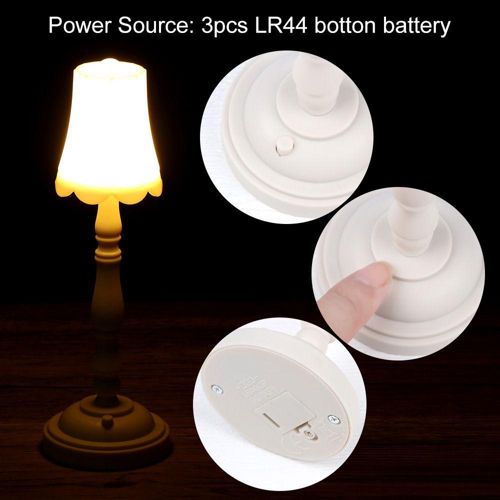 RAINBOW Đèn Đọc Sách Mini Ánh Sáng Trắng Ấm Trang Trí Nhà Búp Bê