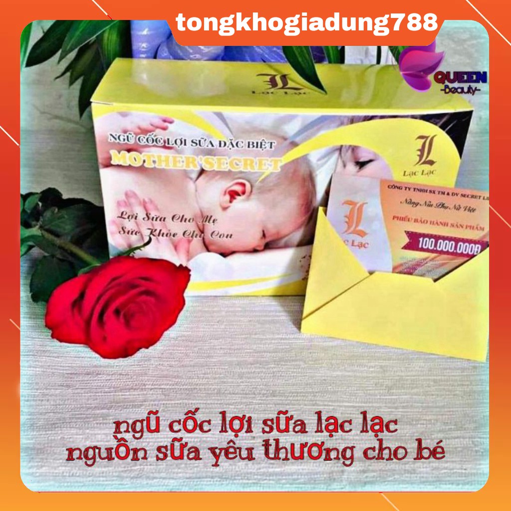 (Combo 2 hộp) Ngũ cốc lợi sữa lạc lạc 30 gói/hộp Gọi sữa về nhanh chóng, An toàn. Lại tốt cho sức khỏe tặng kèm hộp sữa