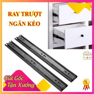 [ XẢ KHO ] Ray trượt ngăn kéo, hộc tủ đủ kích cỡ, Ray Trượt Giảm Chấn Thép Cao Cấp ( giá 1 đôi)