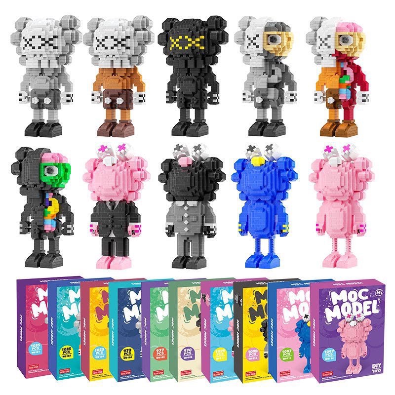 Mô Hình Lắp Ráp Lego 3D  Kaws Moc Model - Lego Kaws Moc Model