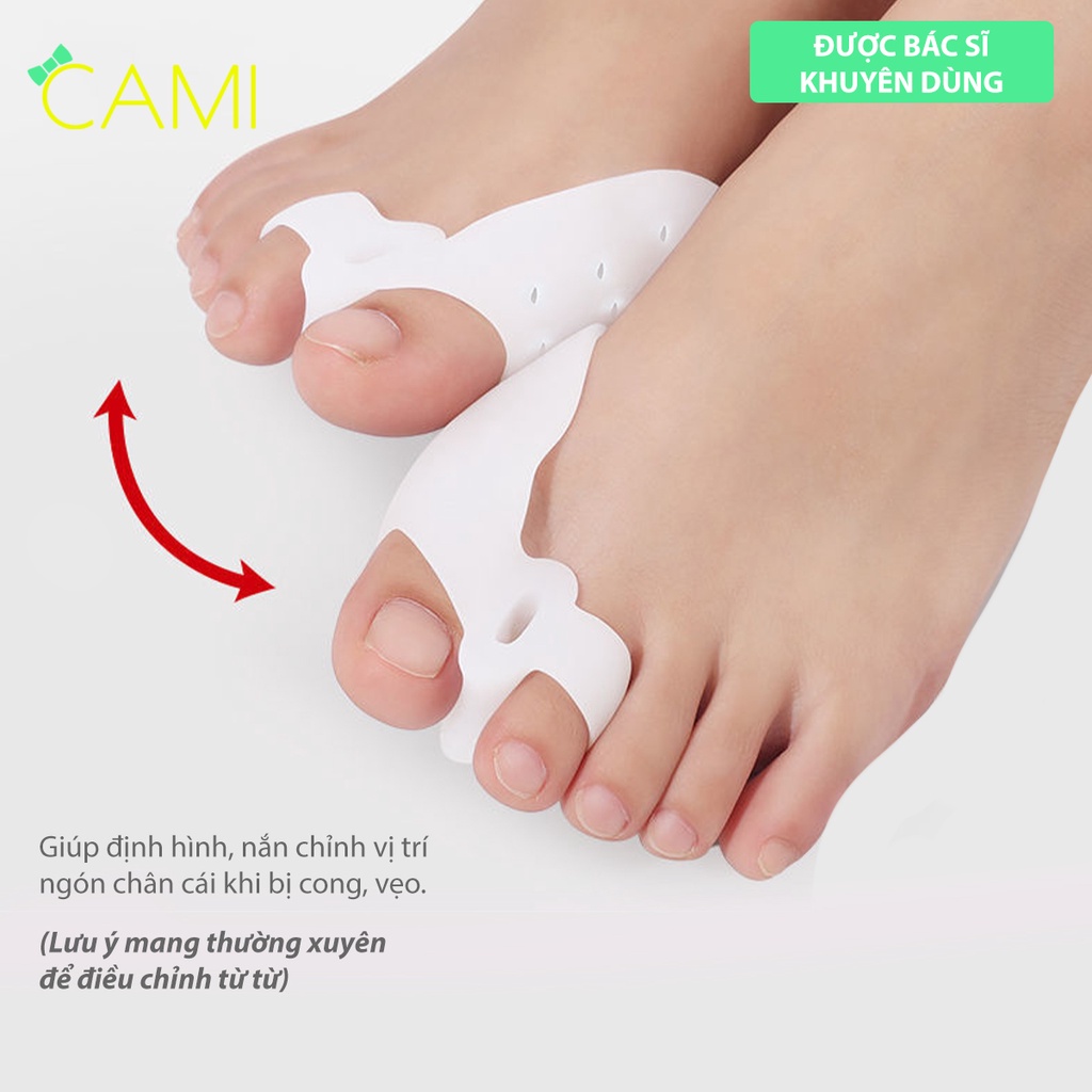 Silicone định hình và chỉnh khớp ngón chân cái, giảm đau, chai sần ngón chân - Cami - CMPK271