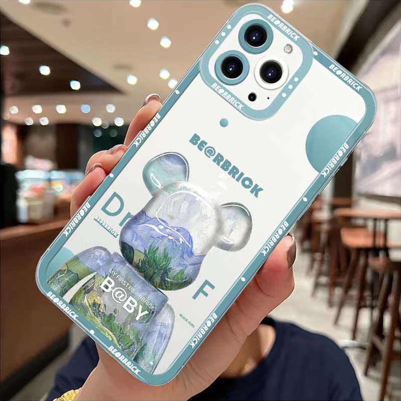 Ốp Điện Thoại TPU Silicon Mềm Chống Sốc Hình Gấu Hoạt Hình Cho IPhone 13 11 12 Pro Max XR/ X/Xs Max/ 8/ 7/6S Plus SE 2020