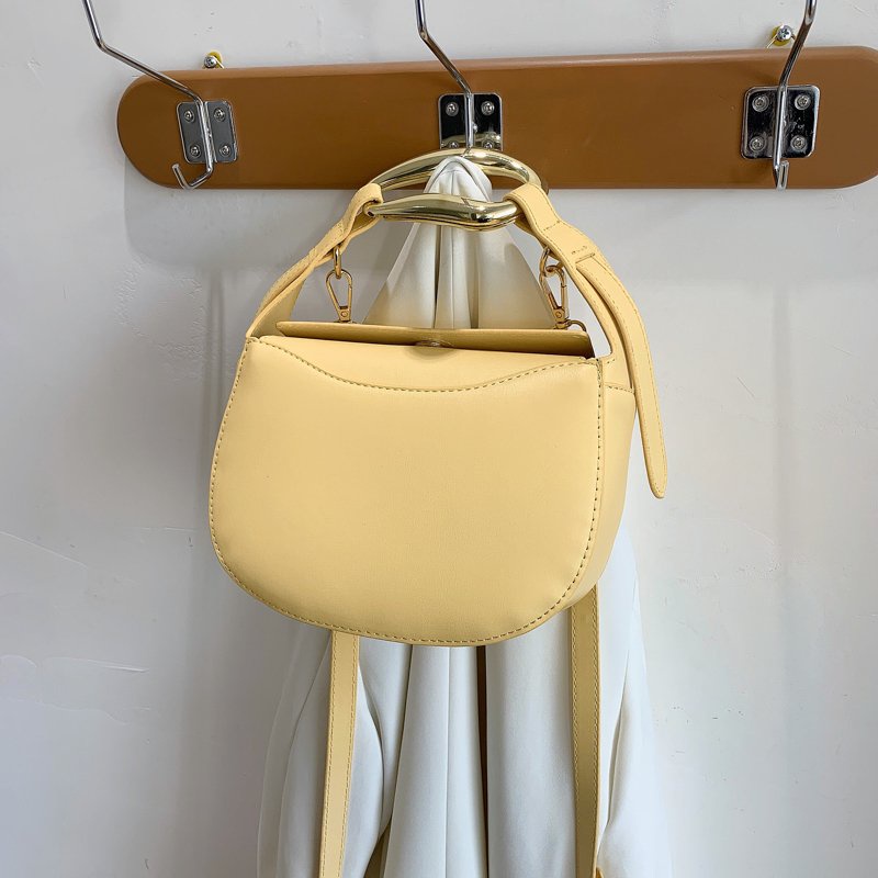 IELGY Túi Đeo Vai Hình Vuông Nhỏ Có Khóa Cài Phối Dây Xích Kiểu Hàn Quốc Cho Nữ