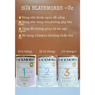 Sữa bột blackmores nội địa úc số 1 2 3 - 900gr - hello kids