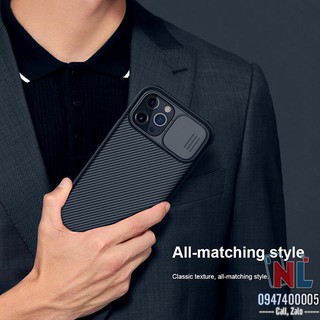Ốp lưng iPhone 12 Pro Max bảo vệ camera hiệu Nillkin CamShield