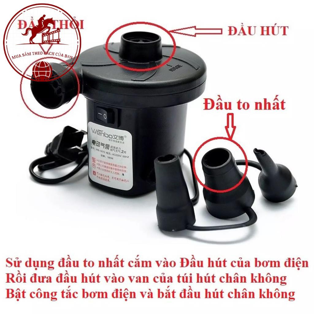 Bơm Điện Cầm Tay 2 Chiều 220V, Bơm Hút Chân Không, Bơm Bể Bơi, Bơm Ghế Hơi - Bảo Hành 6 Tháng