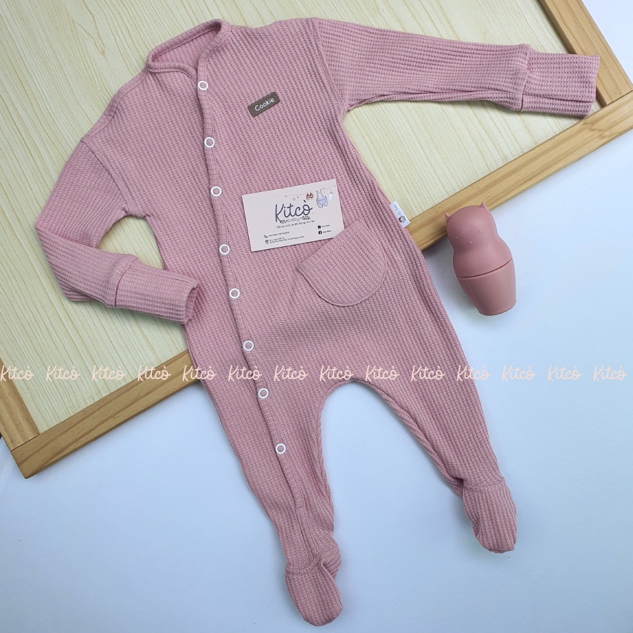 COOKIE Sleepsuit cài chéo liền tất