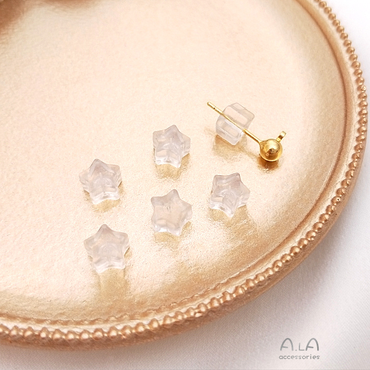 Bộ 500 Nút Bịt Tai Chống Trượt Bằng Silicon Trong Suốt