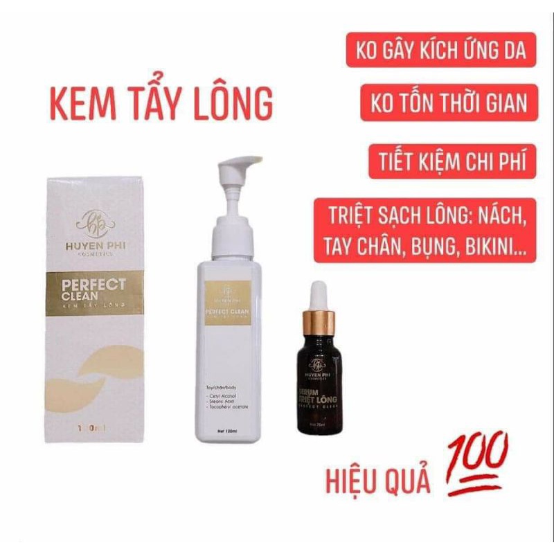 [CHÍNH HÃNG 100%] Tẩy Lông Nách Huyền Phi 120ml + Serum