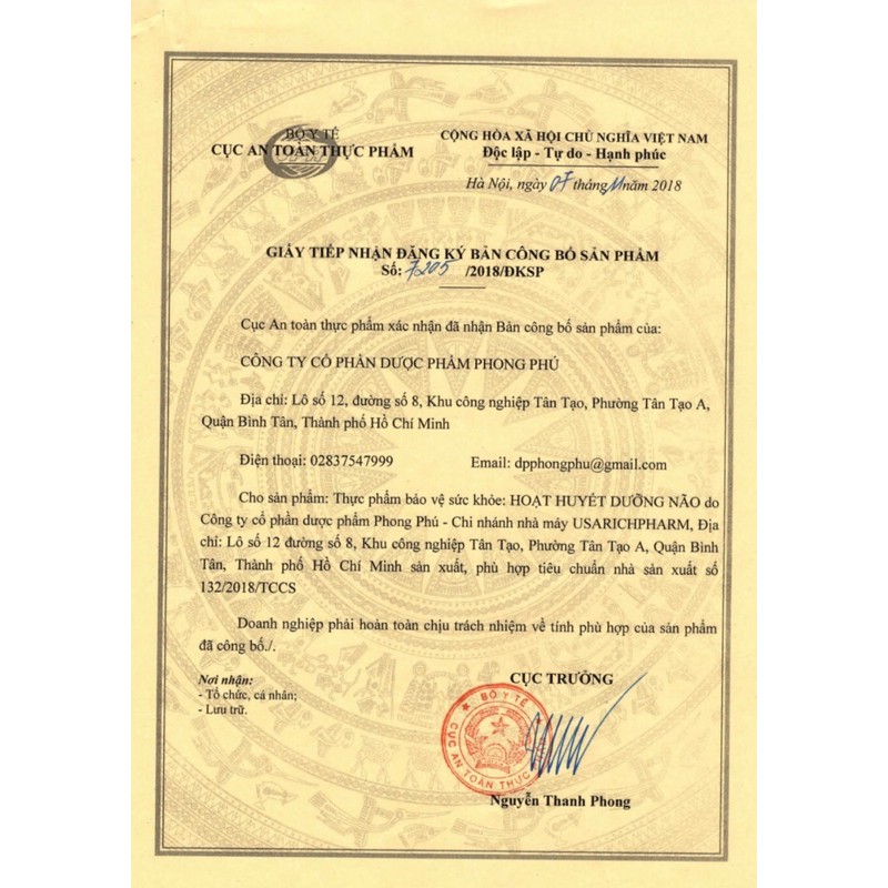 Hoạt huyết dưỡng não - 100 viên - hỗ trợ tăng cường lưu thông máu