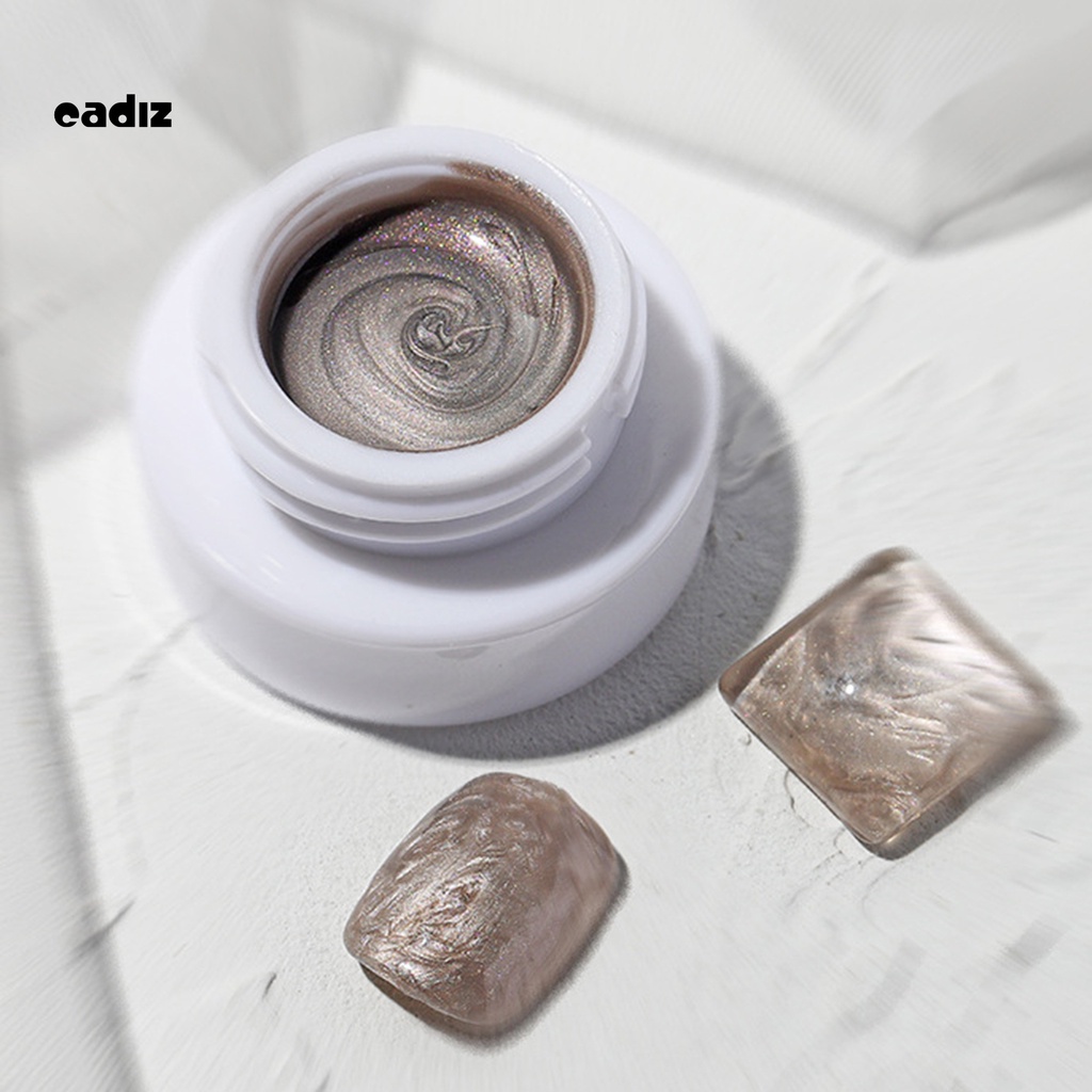 [Hàng mới về] Gel sơn móng tay CADI màu trơn hiệu ứng vỏ sò lấp lánh tự nhiên dành cho nữ