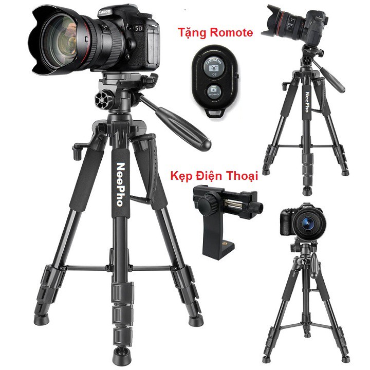 Chân Máy Ảnh Chuyên Nghiệp NeePho NP8850 - Tripods 3 Chân Máy Ảnh DSLR , Điện Thoại, Camera - Chịu Tải 10KG