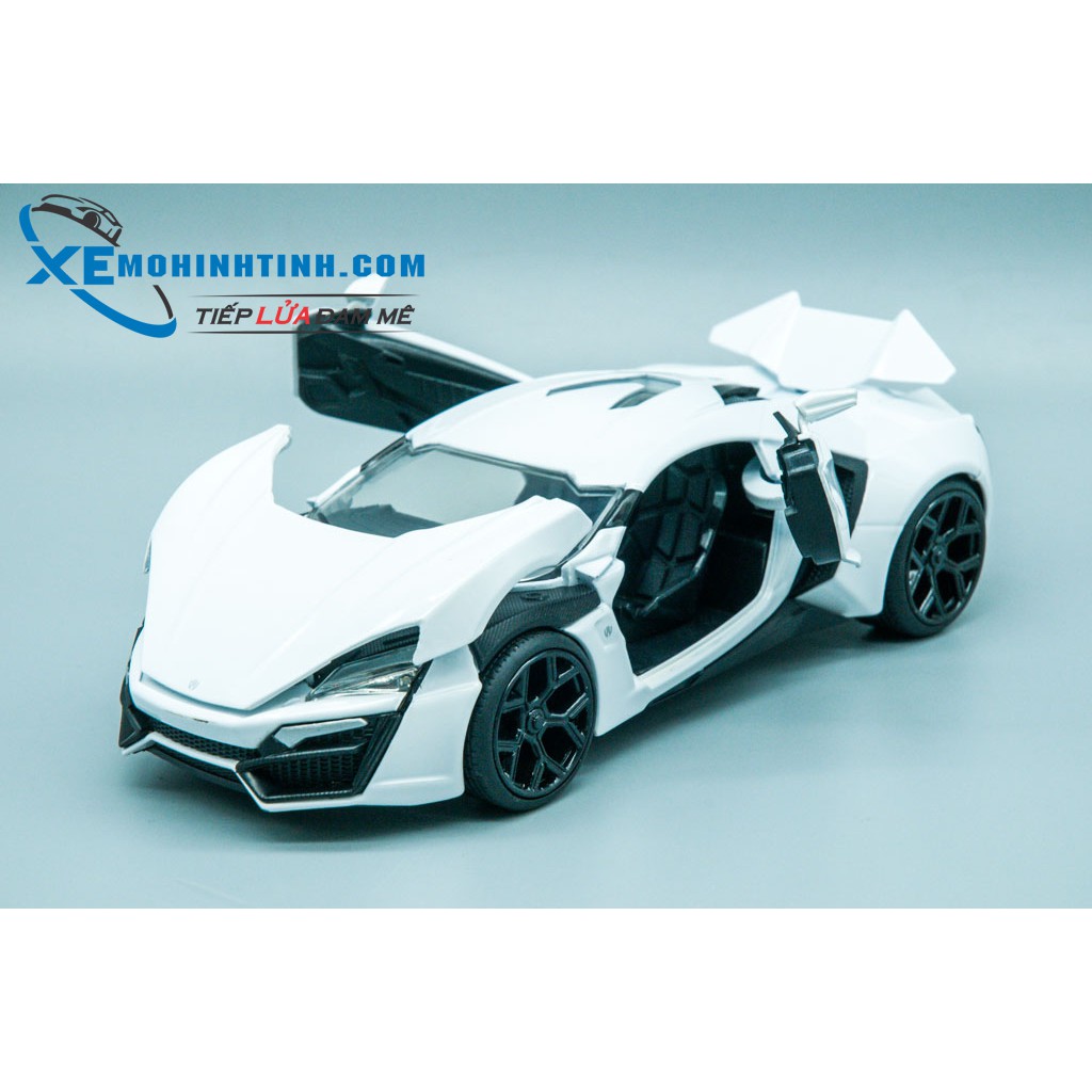 Xe Mô Hình Lykan Hypersport 1:24 Jada Toys (Trắng)