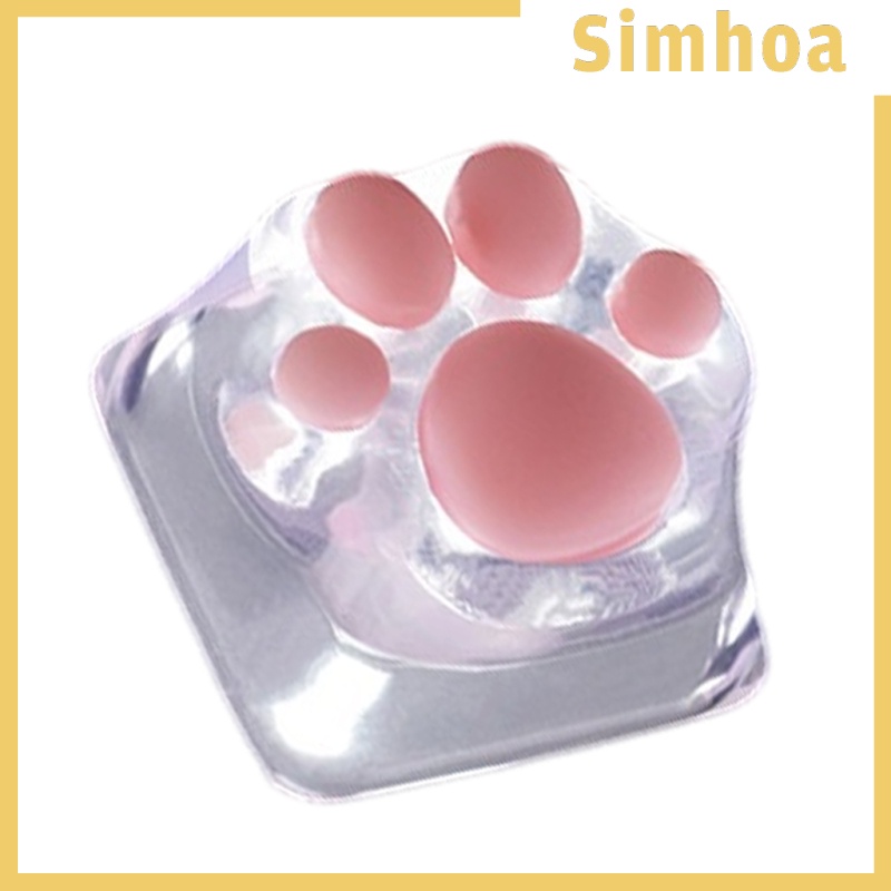 [SIMHOA] Transparent Gaming Key Caps Cat Paw Keycaps Machinery Keyboard keycaps Base