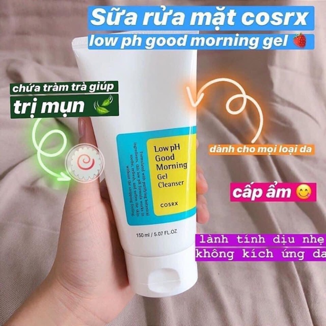 SỮA RỬA MẶT COSRX SUA RUA MAT LOW PH GOOD MORNING GEL CLEANSER