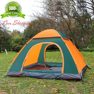 Lều Cắm Trại Tự Bung 2 Cửa , Lều Dã Ngoại Tự bung Gấp Gọn 2 -3 Người