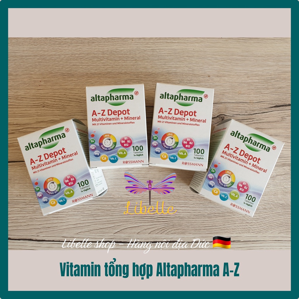 Viên vitamin tổng hợp cho người dưới 50 tuổi Altapharma A-Z Depot Multivitamin + Mineral - Nhập khẩu Đức