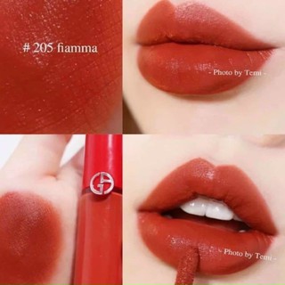 Son Kem Giorgio Armani Lip Maestro 205 Flamma Đỏ Gạch( về sẵn)