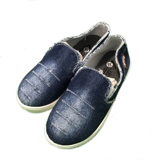 Giày bata trẻ em xỏ ngón vải jean