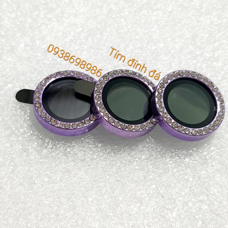 [ Lẻ 1 mắt ] [ Màu Tím ] dán camera đính đá 14 pro max , 14 pro , 14 max , 14 lấp lánh