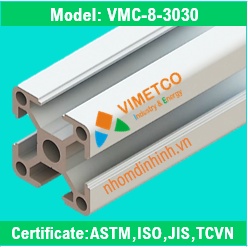 Thanh nhôm định hình 30x30