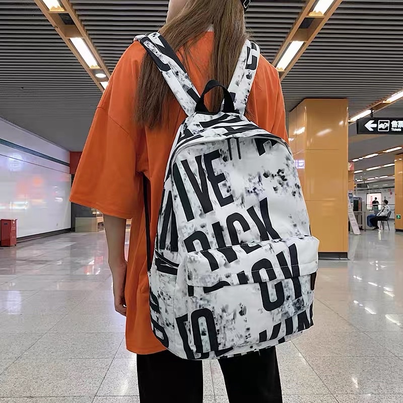 Balo chống nước phong cách cá tính Graffiti Street Hiphop học sinh sinh viên đựng vừa sách vở laptop đi cặp unisex