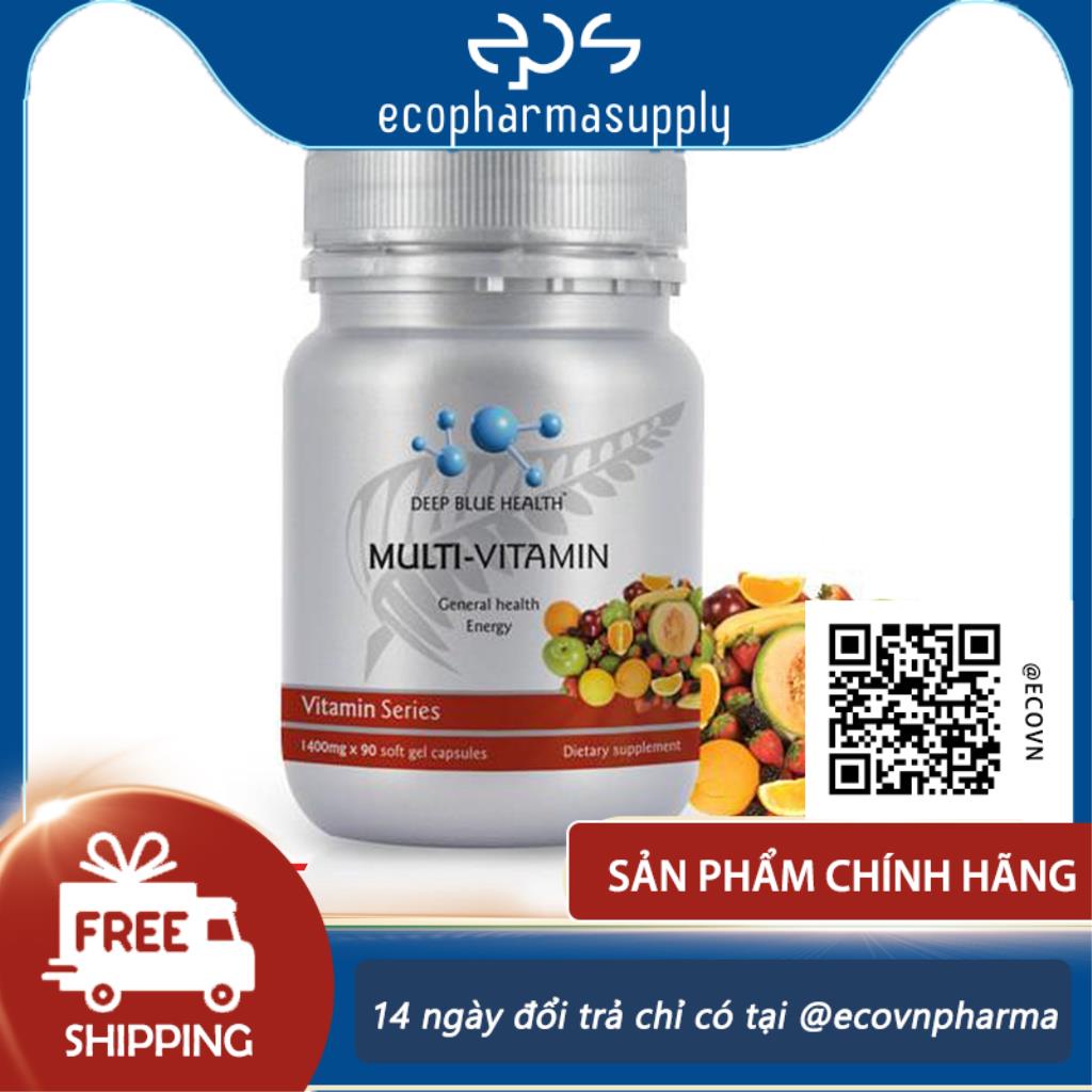 Vitamin Tổng Hợp Multi Vitamin Energy & Wellbeing Deep Blue Health 60v
