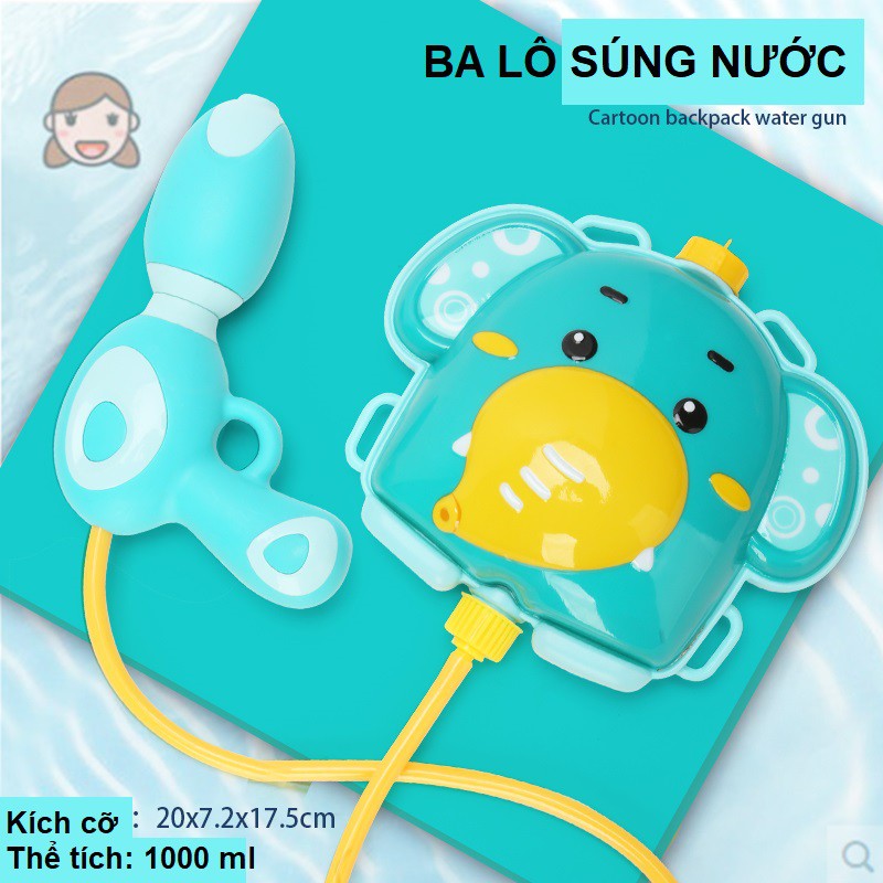 💥FOLLOW TẶNG 3K💥HÀNG CÓ SẴN💥 Ba lô Súng nước Hình Voi Con Xanh Ngọc Dễ Thương Bắn Nước Được Lâu 💥CHỌN MẪU💥VOUCHER 100K💥