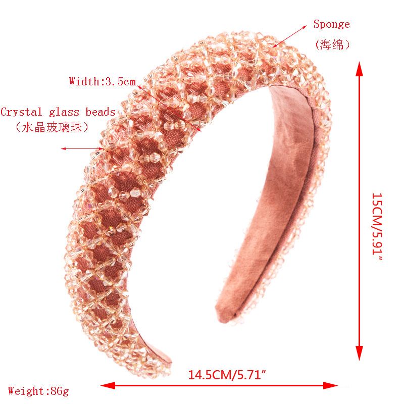 Băng Đô Cài Tóc Đính Hạt Pha Lê Nhân Tạo Dành Cho Nữ
