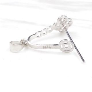 [Bạc S925] Móc bạc HTJEWELRY họa tiết kim tiền siêu xinh PH313