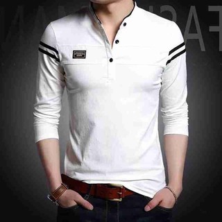 Áo thun dài tay sọc vai hàn quốc vải đẹp -thoitrangvipshop
