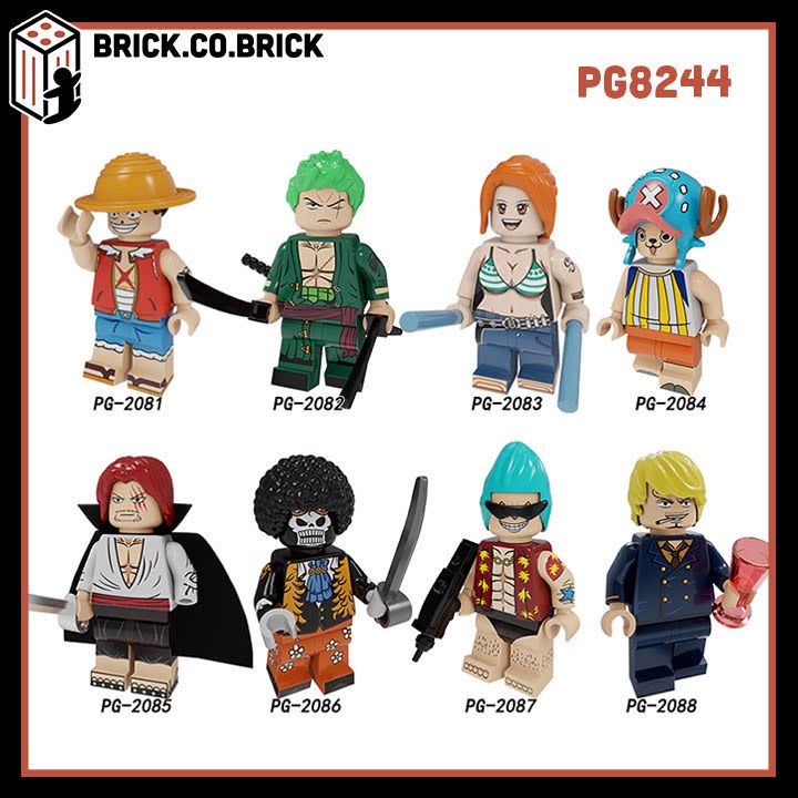 Full Combo Bộ Sưu Tập Đồ Chơi Lắp Ráp Non LEGO One Piece &amp; Minifigure Phim Hoạt Hình Anime Nhật Bản Đảo Hải Tặc KT1008