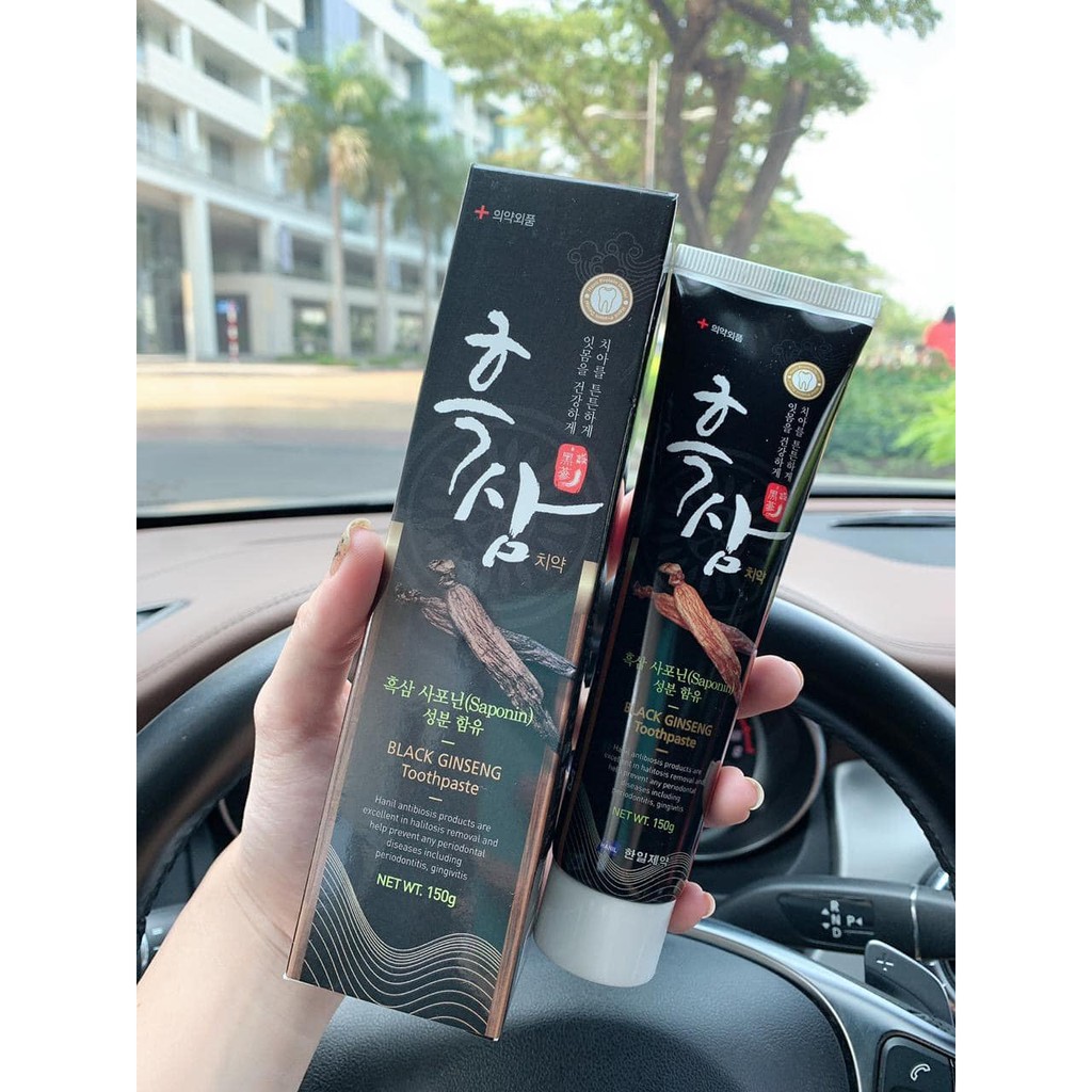 [CHÍNH HÃNG] Kem Đánh Răng Hắc Sâm Hanil Black Ginseng Toothpaste 150g