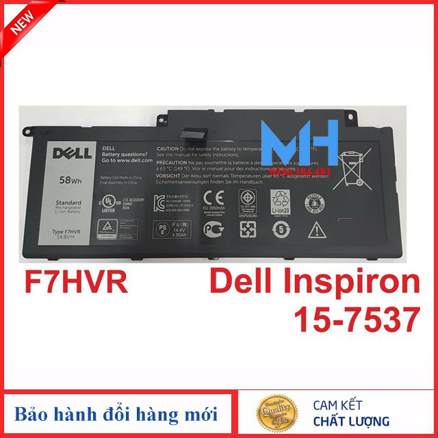 Pin Laptop DELL INSPIRON 15-7537, pin laptop Dell Inspiron 15 7537 17 7737 F7HVR 062VNH G4YJM ZIN