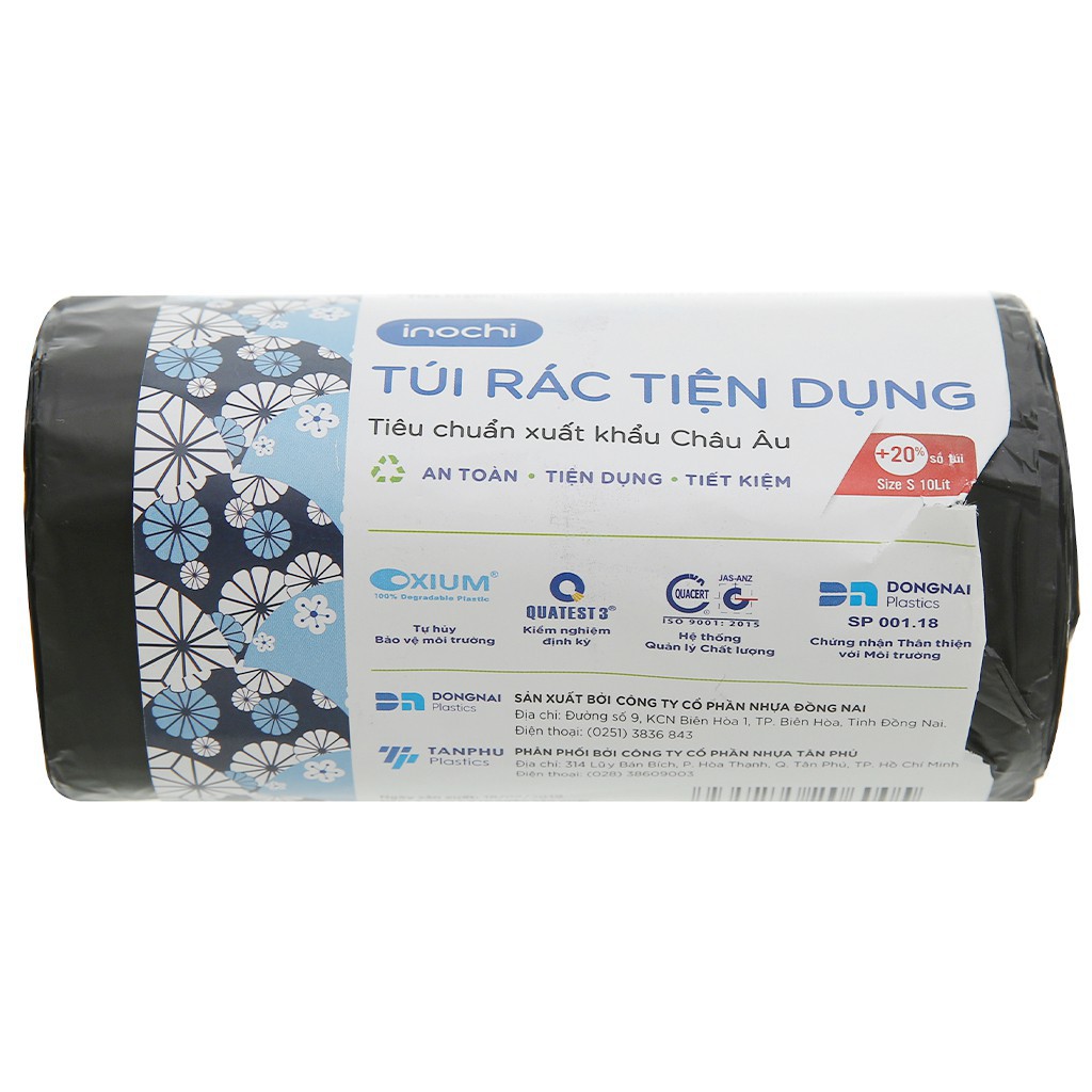 Túi Rác Inochi tiện dụng 10L - Hàng chính hãng tiêu chuẩn nhật bản